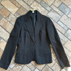 Black Pinstripe Women's Blazer